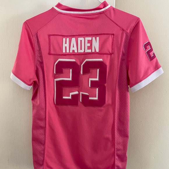 Cleveland Browns Pink Joe Haden Jersey - Picture 2 of 7